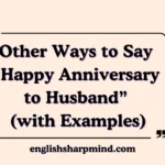 Other Ways to Say “Happy Anniversary to Husband” (with Examples)