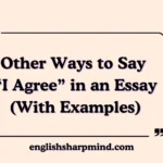 Other Ways to Say “I Agree” in an Essay (With Examples)
