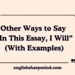 Other Ways to Say “In This Essay, I Will” (With Examples)