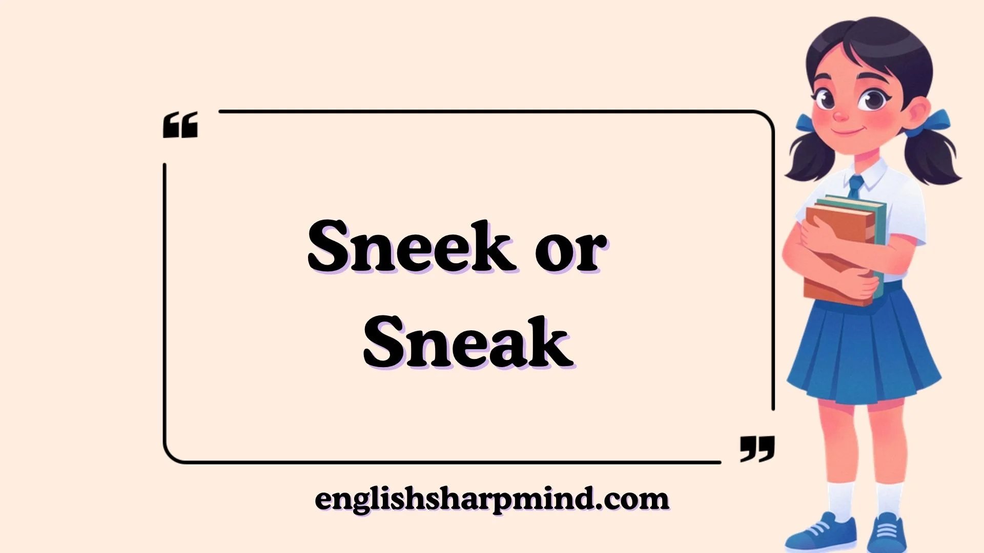 Sneek or Sneak