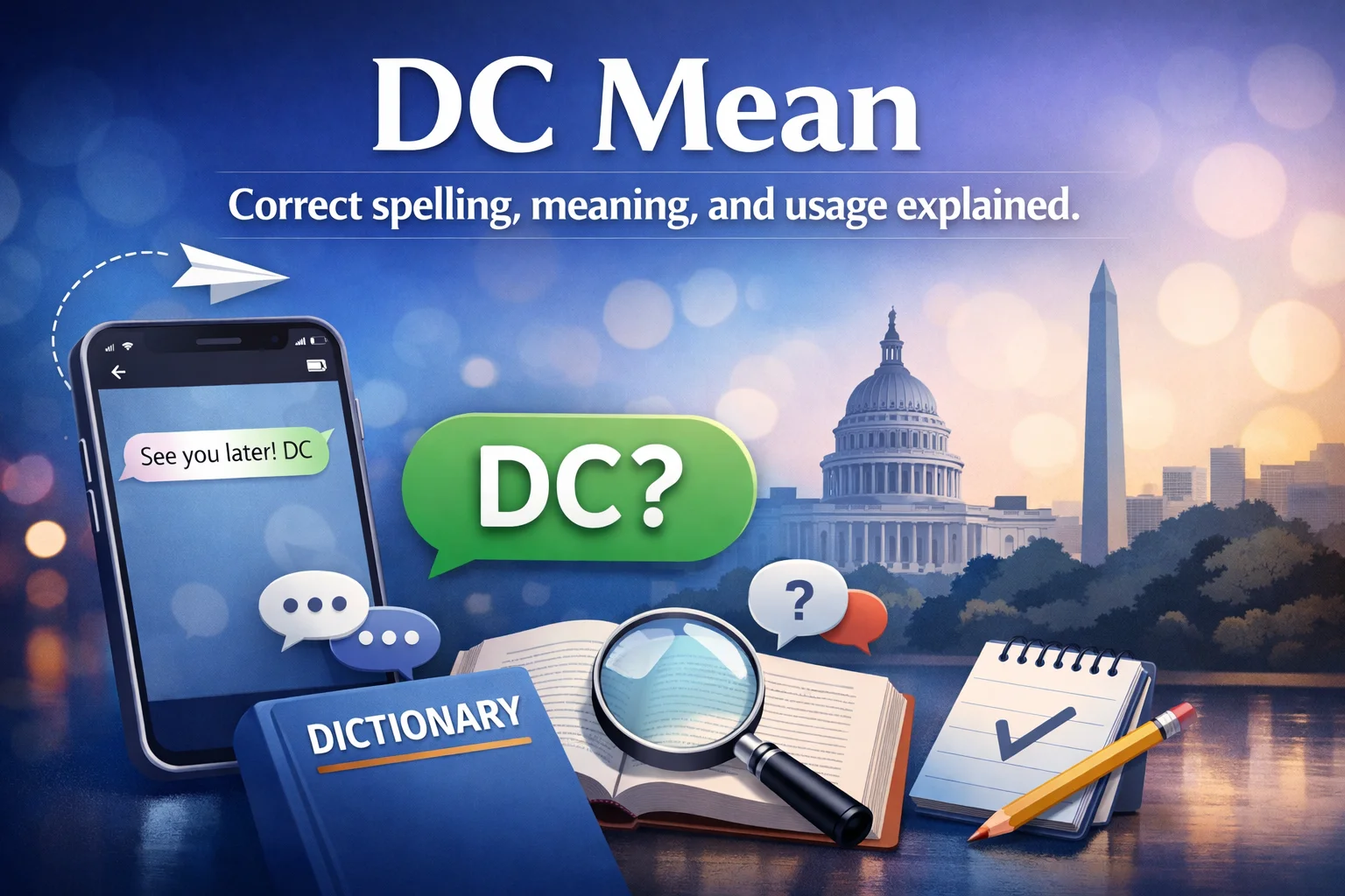 What Does DC Mean in Text?