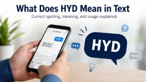 What Does HYD Mean in Text