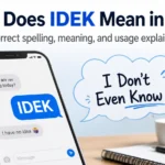 What Does IDEK Mean in Text? 