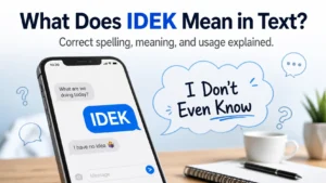 What Does IDEK Mean in Text? 