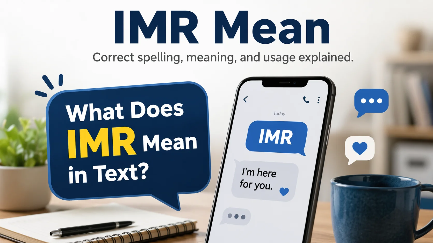 What Does IMR Mean in Text?