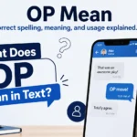 What Does OP Mean in Text