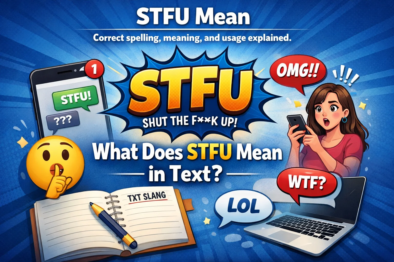 What Does STFU Mean in Text?
