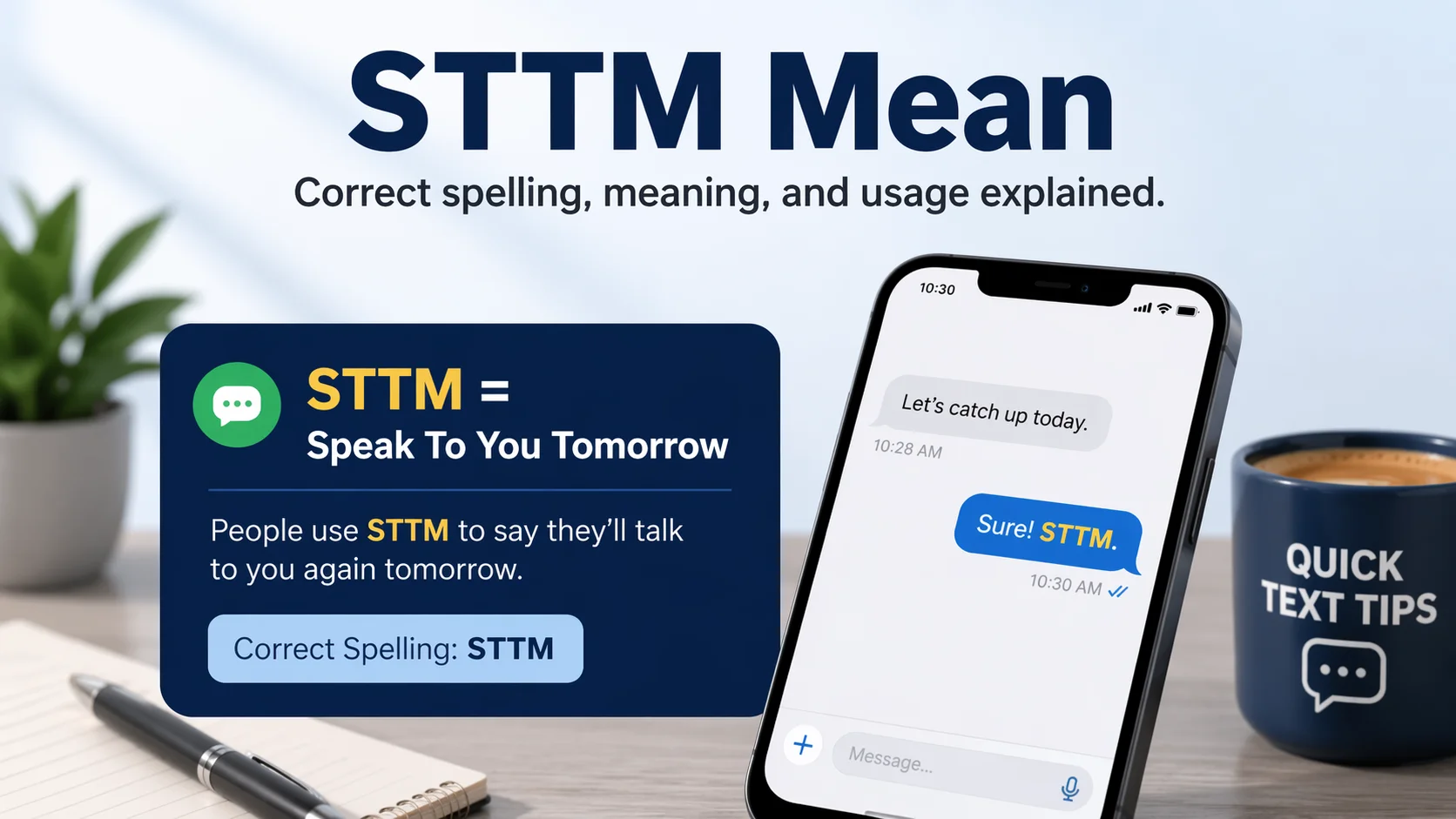 What Does STTM Mean in Text?