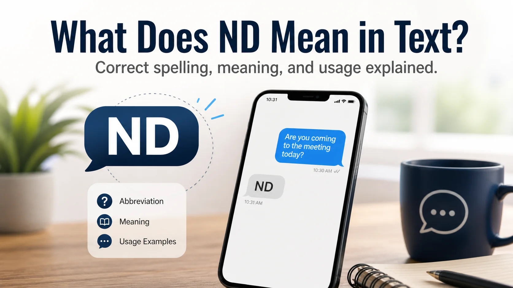 What Does ND Mean in Text?