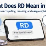 What Does RD Mean in Text?