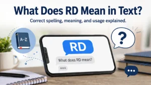 What Does RD Mean in Text?