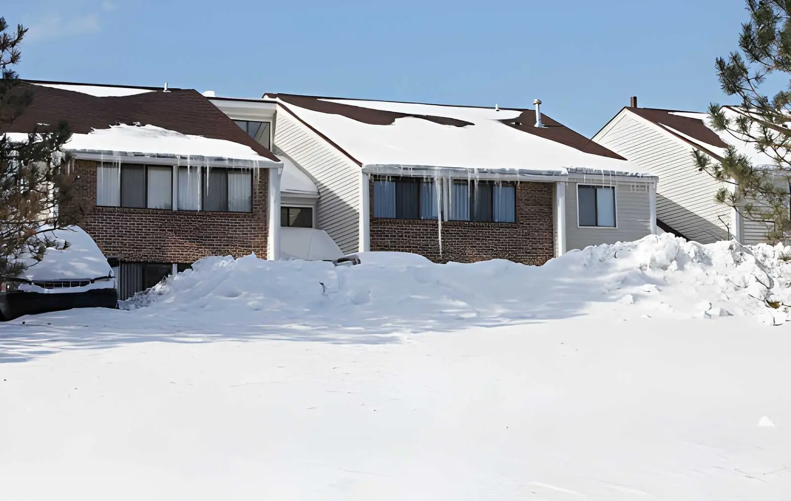Why Does Snow Melt Unevenly on Some Homes During Winter